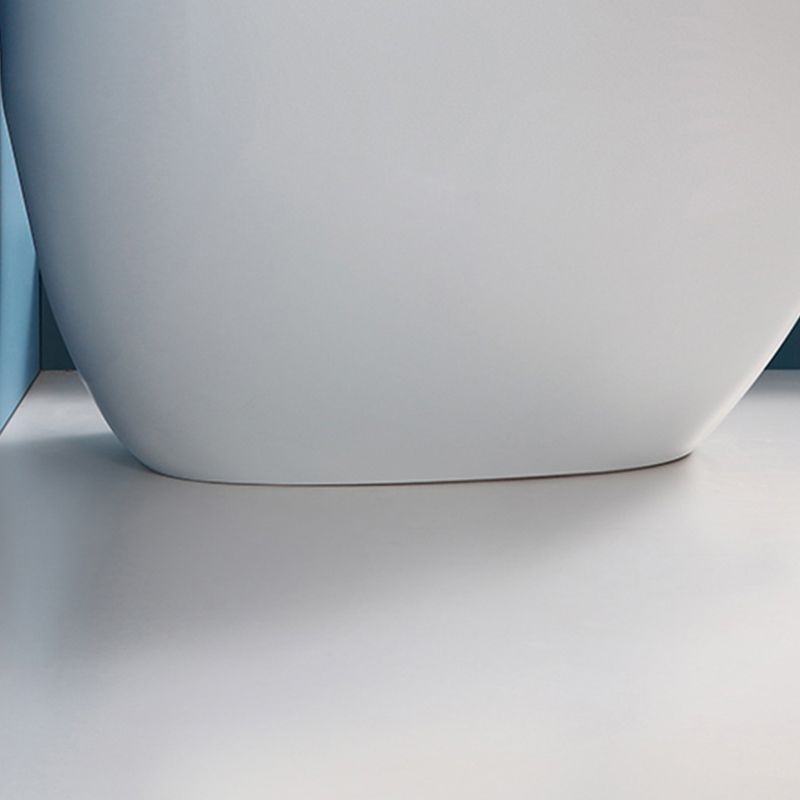 Contemporary Flush Toilet Floor Mounted Siphon Jet Porcelain Toilet