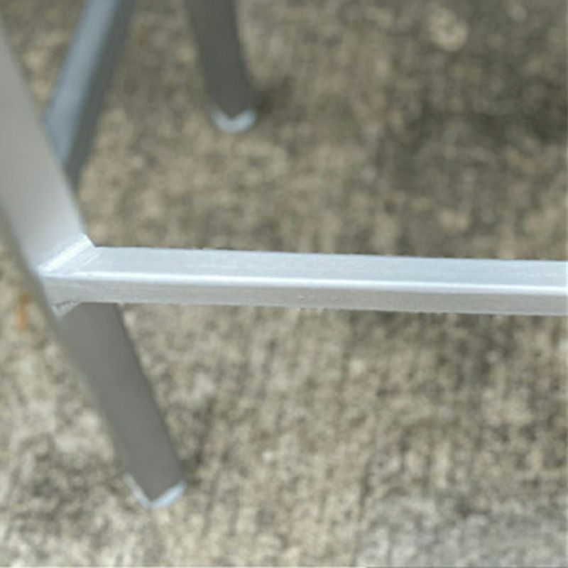 Silla de barra de metal, restaurante moderno con pie, taburete de aleación de aluminio, cafetería Simple