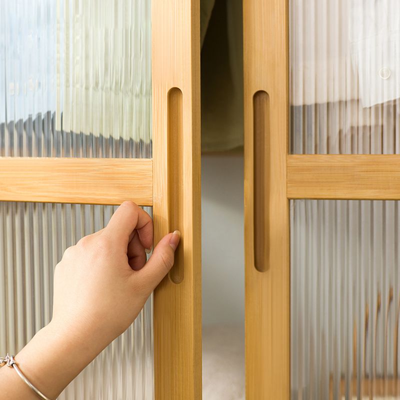 Modern Style Wardrobe Cabinet Wood Clothes Rail Wardrobe Armoire for Home