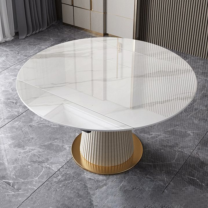 Nordic Glam Sintered Stone Dining Table Set 1/4/5/7 Pieces Dining Set for Kitchen