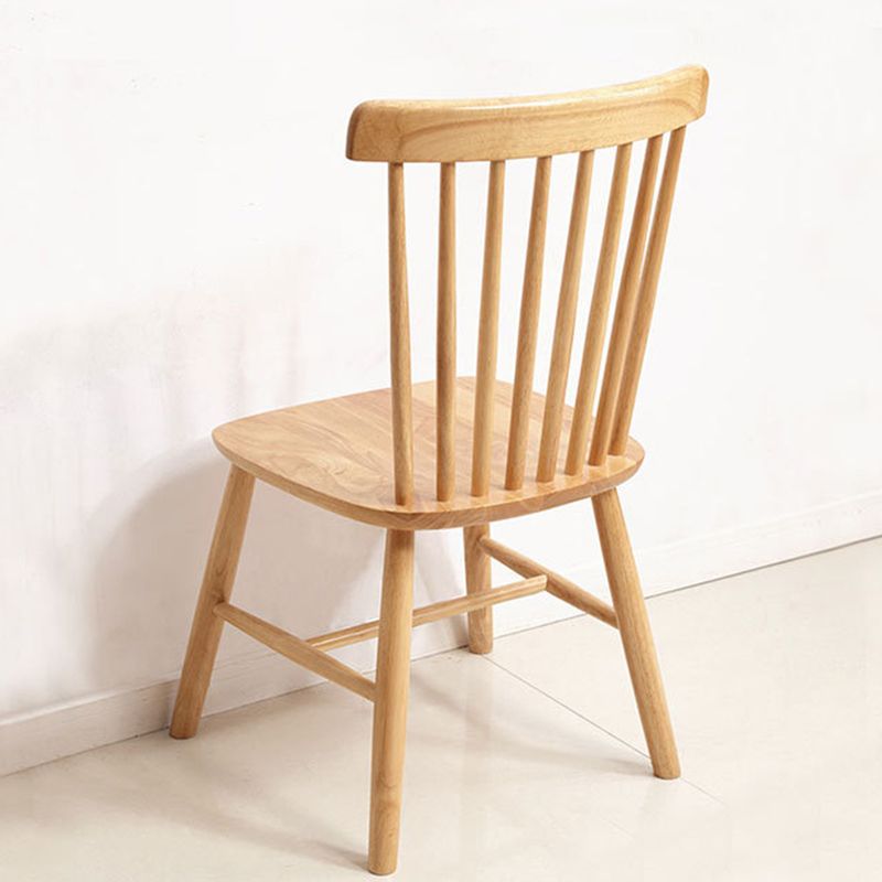Contemporary Kitchen Dining Side Chairs Wood Slat Back Side Chairs