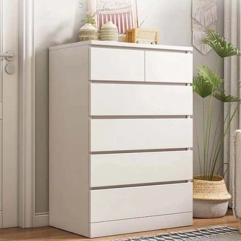 Contemporary 42.9-Inch Tall Wood Accent Chest with 6 Drawers