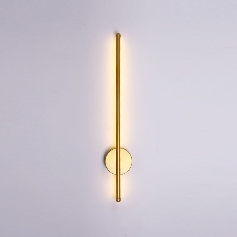 Modern Style Linear Sconce Light Fixture Metal 1 Light Wall Mounted Lighting
