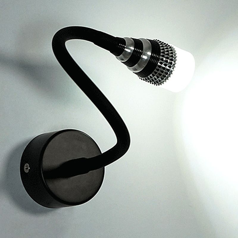 1 Light Geometric Wall Lighting Fixtures Modern Style Metal Wall Mounted Reading Lights