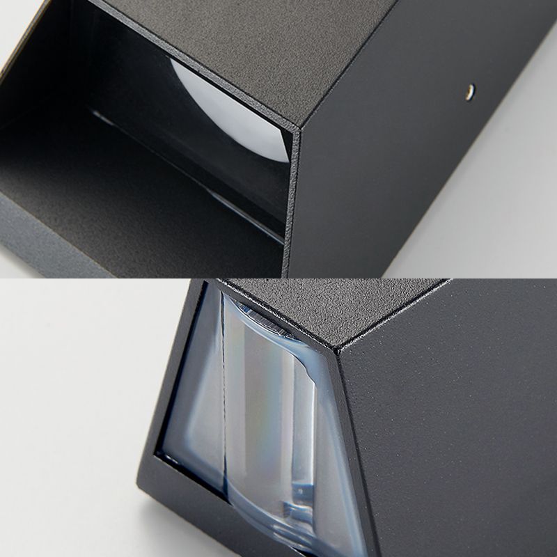 Luminaire mural géométrique en métal moderne à 1 lumière LED OUTDOOOR LET