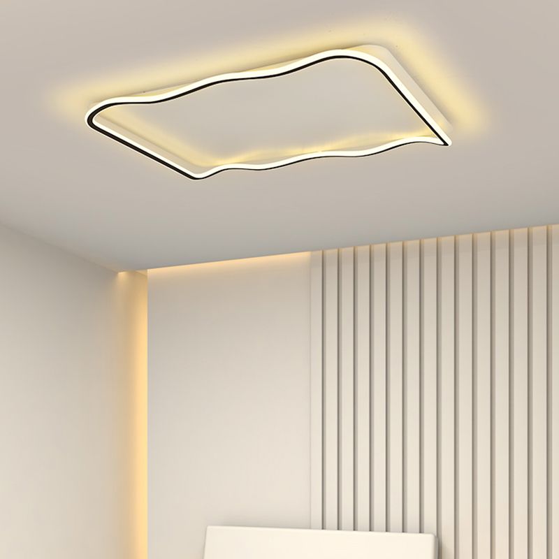 1-Licht geometrische moderne Flush-Leuchte LED Metall Deckenleuchte für Schlafzimmer