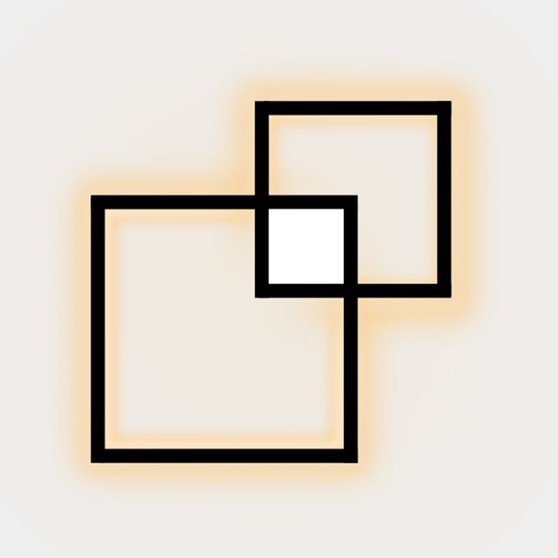 Square Lines Home Decorative LED Wall Lamp Modern Simplicity Style Aluminum Sconce Light for Living Room