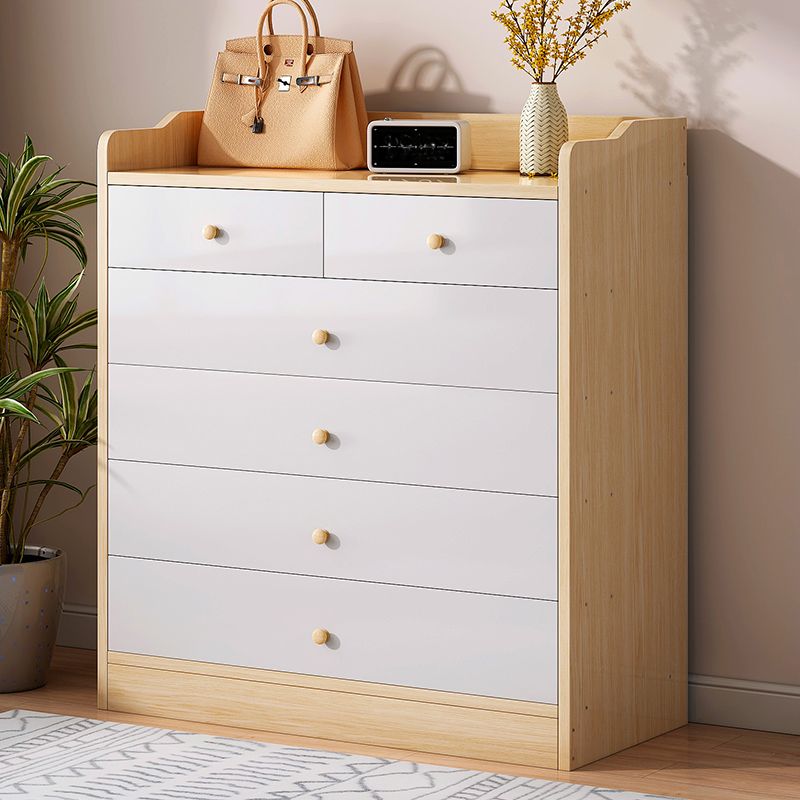 Minimalist Wooden Accent Cabinet Bar Pulls Handle Design Storage Cabinet