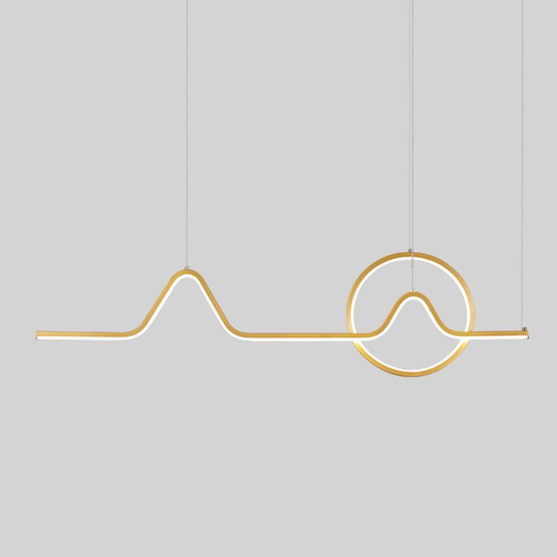 Luz de la isla colgante sombreada de metal Simplicidad estilo LED LIGHTIVE para comedor para comedor