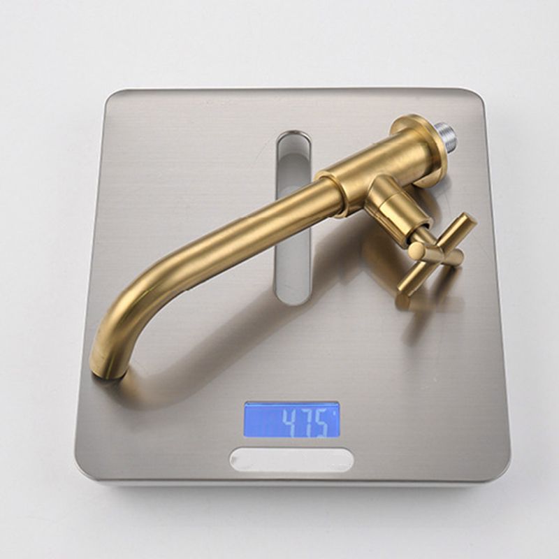 Glam 1-Handle Bathroom Sink Faucet Circular Wall Mounted Bathroom Faucet