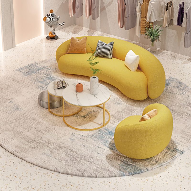 Recessed Arm Sofa  Sofa Chaise, 29.53 "W * 28.74" H Wool Sofa