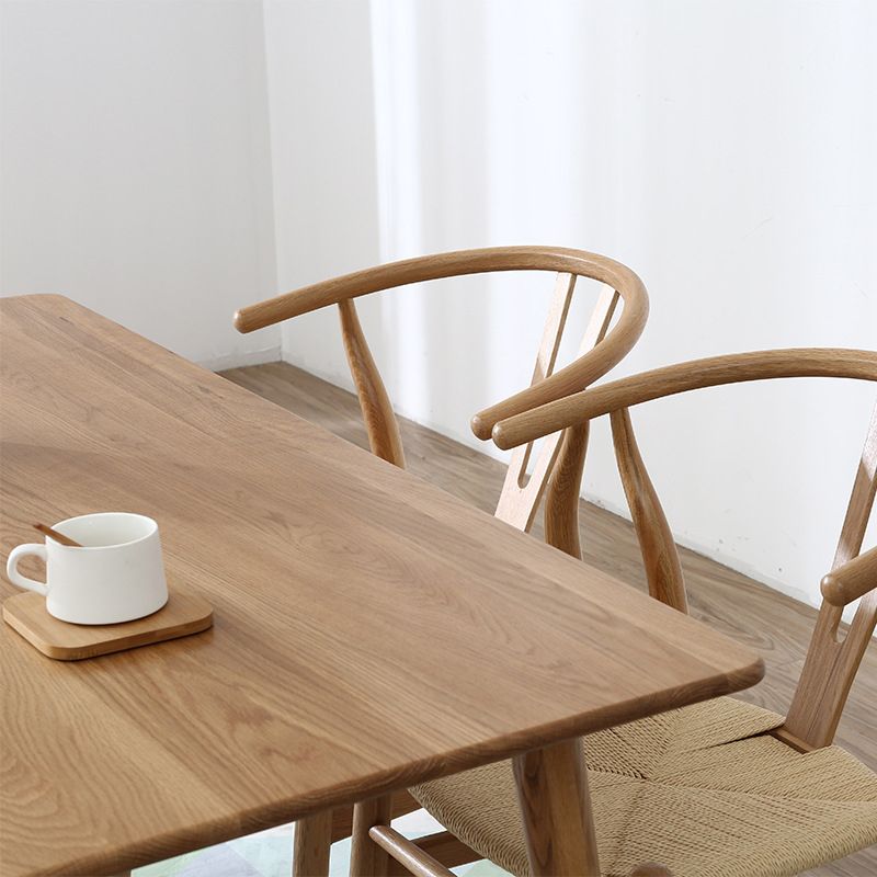 Cucina moderna tavolo da pranzo in legno massiccio di altezza standard con set di sala da pranzo formale