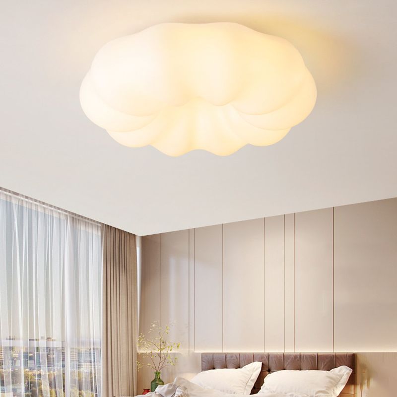 Contemporary White Ceiling Light LED Flush Mount Lighting for Hallway Kitchen