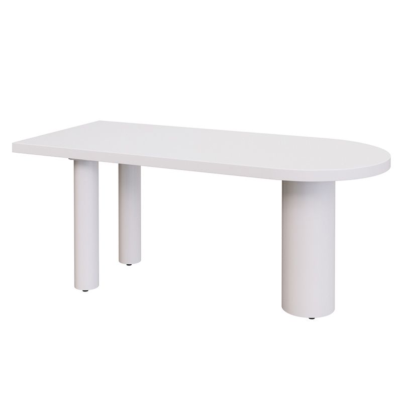 Table à forme libre contemporaine en bois massif table en bois massif pour salle à manger