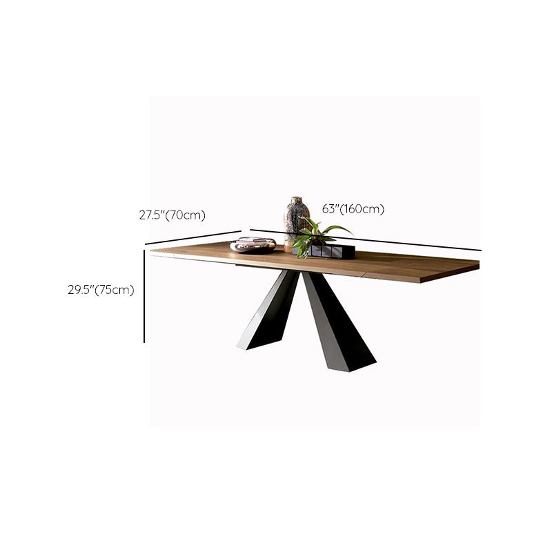 Kitchen Rectangle Dinner Table Dining Room Black Frame Dining Table