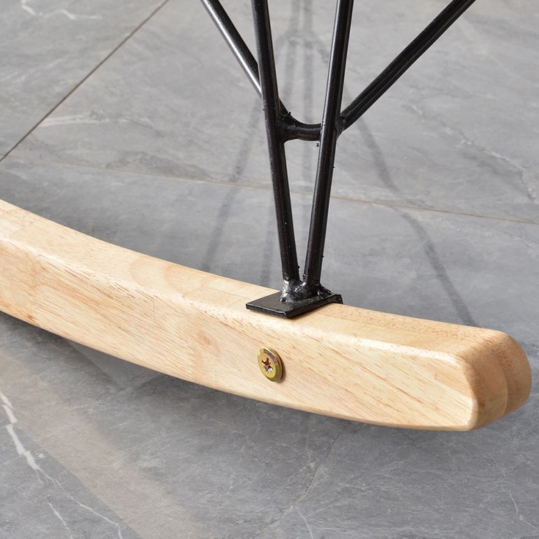 Contemporary Style Nursery Rocking Chair Indoor Rocking Chair with Ottoman