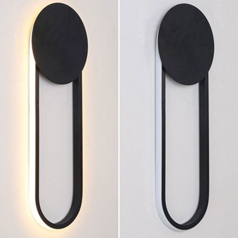 Geometric Line Design Minimalism LED Wall Lamp Post-modern Style Metal U-Shaped Sconce Lights