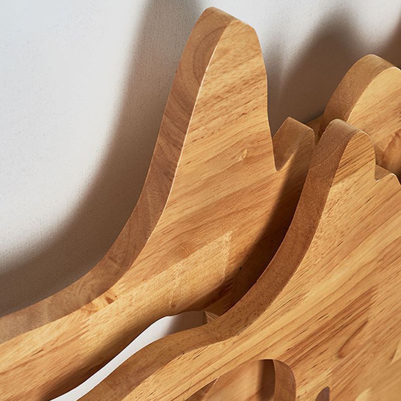 Modern Style Wall Mount Light 1-Light LED Wall Sconce Light with Wooden Shade for Bedroom