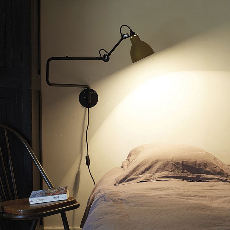 Lampada a parete a muro di swing lampada postmoderna semplicità in alluminio sconde murale per soggiorno