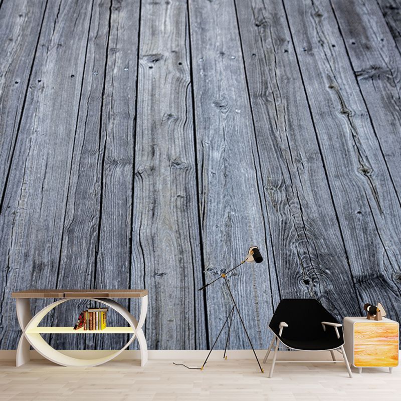 Wood Grain Wall Mural Full Size Wall Covering for Coffee Shop Decoration