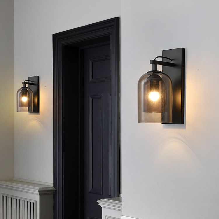 Glasröhrenwandmontaglampen zeitgenössische 1 leichte Wandleuchte Leuchten