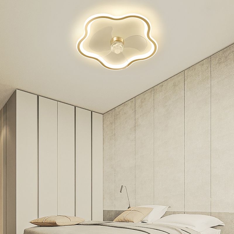 Metal Geometrische Deckenventilatoren moderne Style Multi Lights LED Flush Light für Schlafzimmer