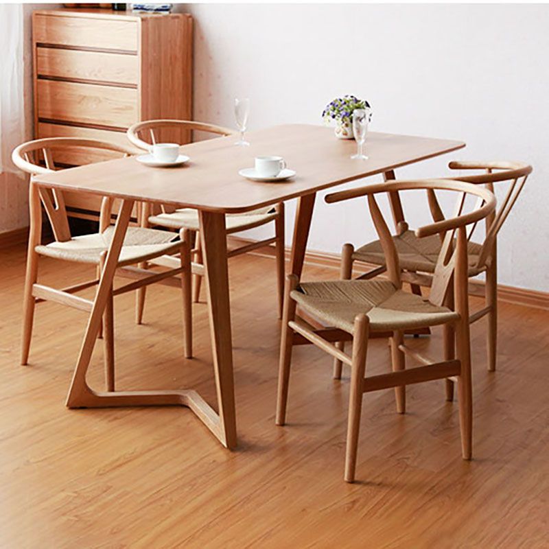 Contemporary Style Dining Chairs Wood Dining Armless Side Chairs
