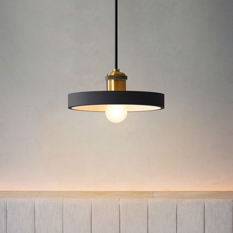 Simple Geometric Shade Pendant Light Resin-Cement Single Dining Room Suspension Light Fixture