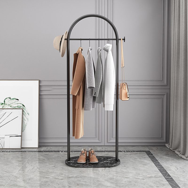 Contemporary Coat Rack Metal Free No Distressing Standing Hall Tree Coat Hanger