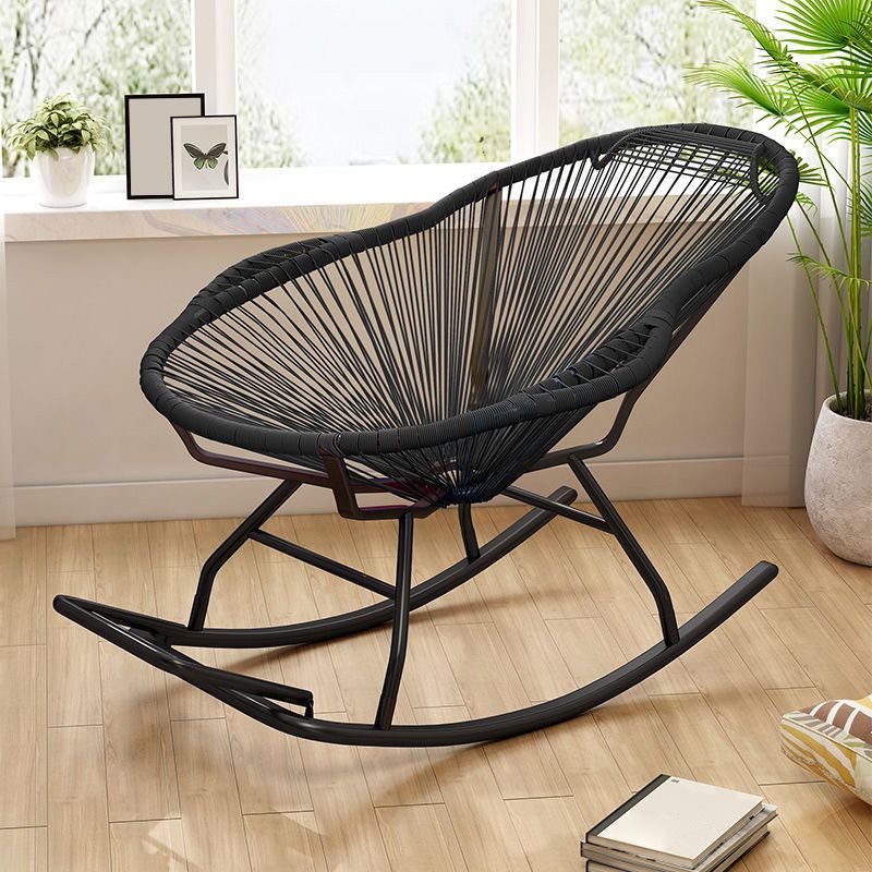 Contemporary Rattan Rocking Chair Outdoor Rocking Chair for Break