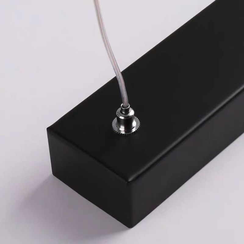 Acrylic Cylindrical LED Pendant Light in Modern Concise Style Wrought Iron Hanging Lamp for Bedroom