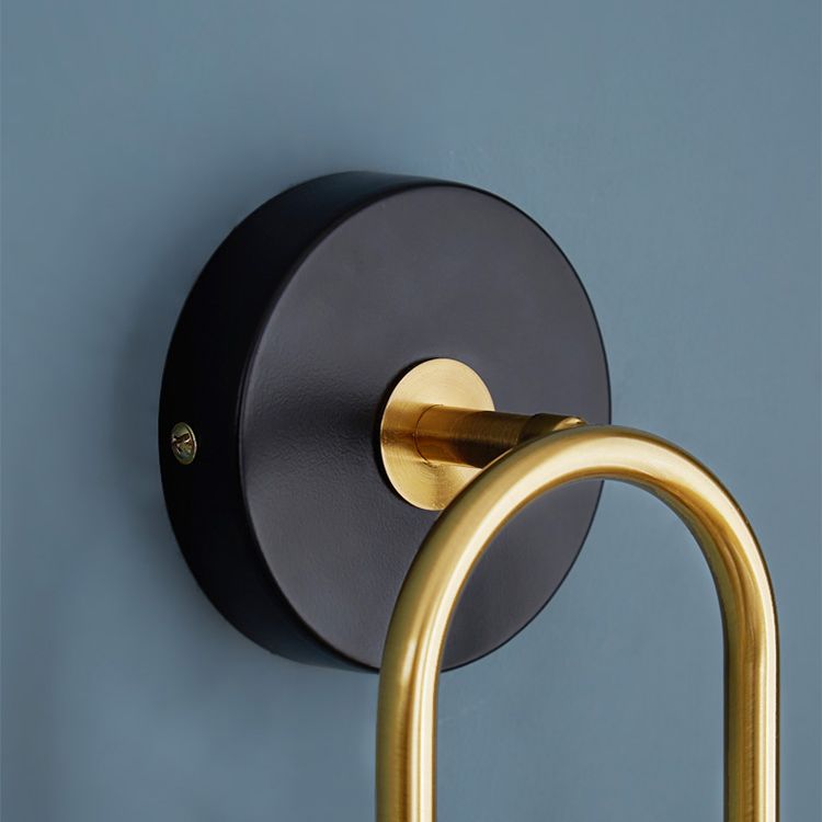 Metallo lampada appesa a parete in vetro a parete a parete in metallo a parete a parete con piastra backplate metallica