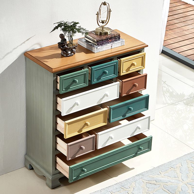 Traditional Storage Chest Dresser Wooden Storage Chest with Drawers for Bedroom