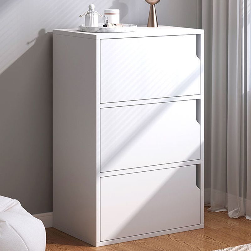 Wooden Side Cabinet with Shelves and Doors 9.44" Wide Storage Cabinet