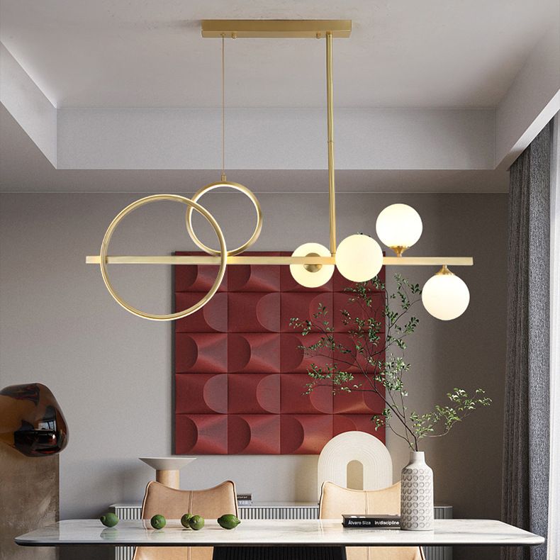 Metal Island Pendant Lights Modern Island Pendant Lighting in Gold