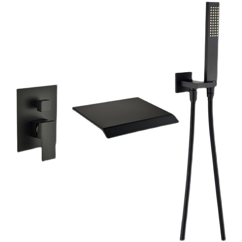 Contemporary Bathroom Faucet Wall Mounted Bathroom Faucet with Handheld Shower