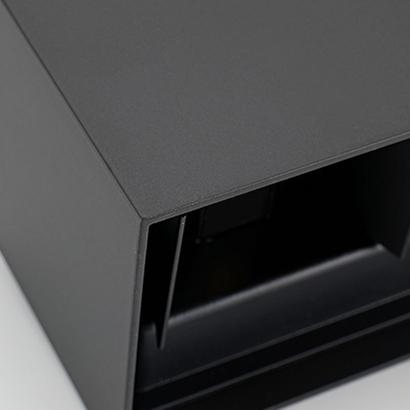 Lampada a parete a LED rettangolare in moderna semplicità in alluminio impermeabile per gli spazi esterni