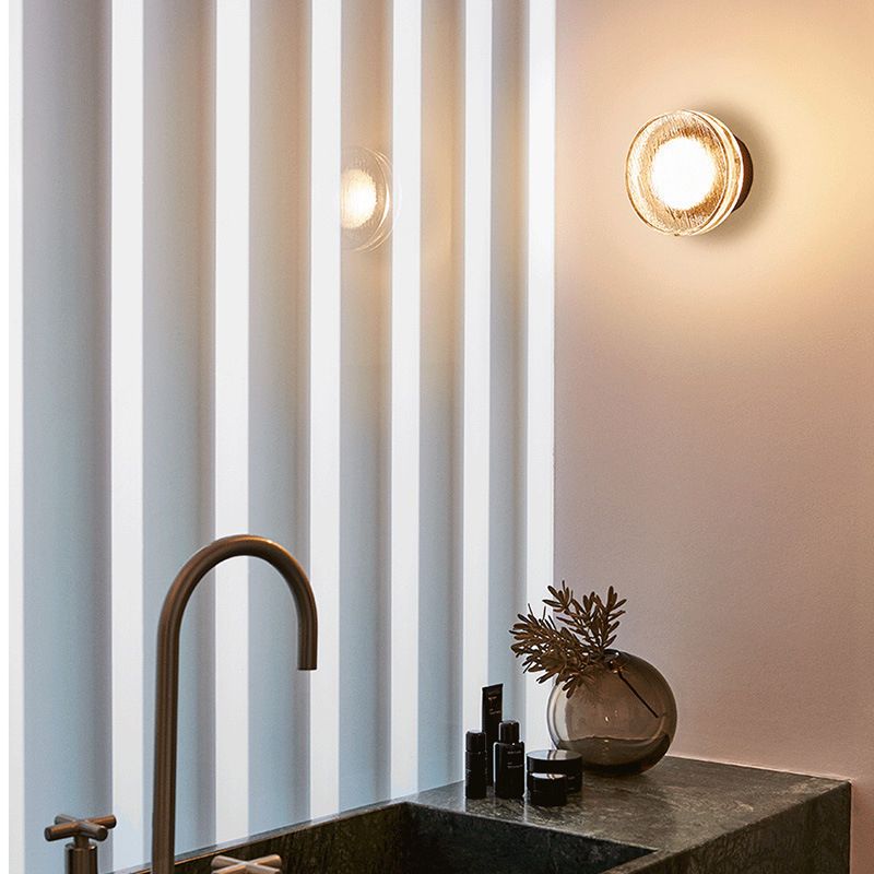 Simple Shape Wall Light Fixture Modern Glass Wall Light Fixtures for Wash Room