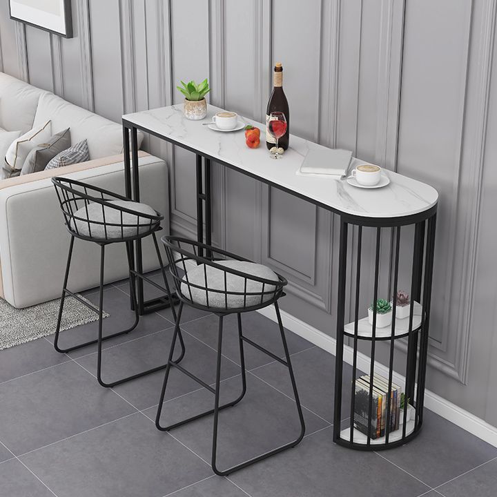 Low Back Counter Bar Stool Industrial Metal Counter Height Stools