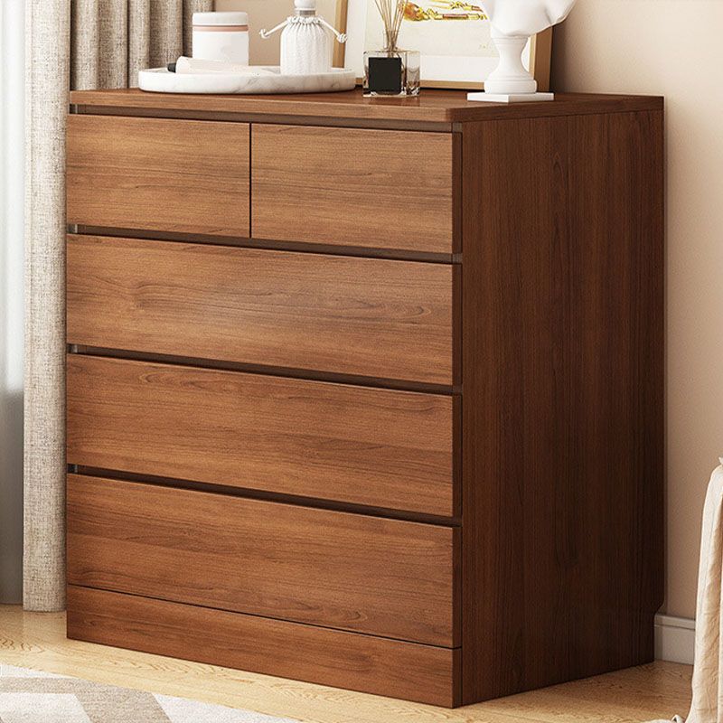 Modern Style Storage Chest Vertical Wooden Dresser with Drawers