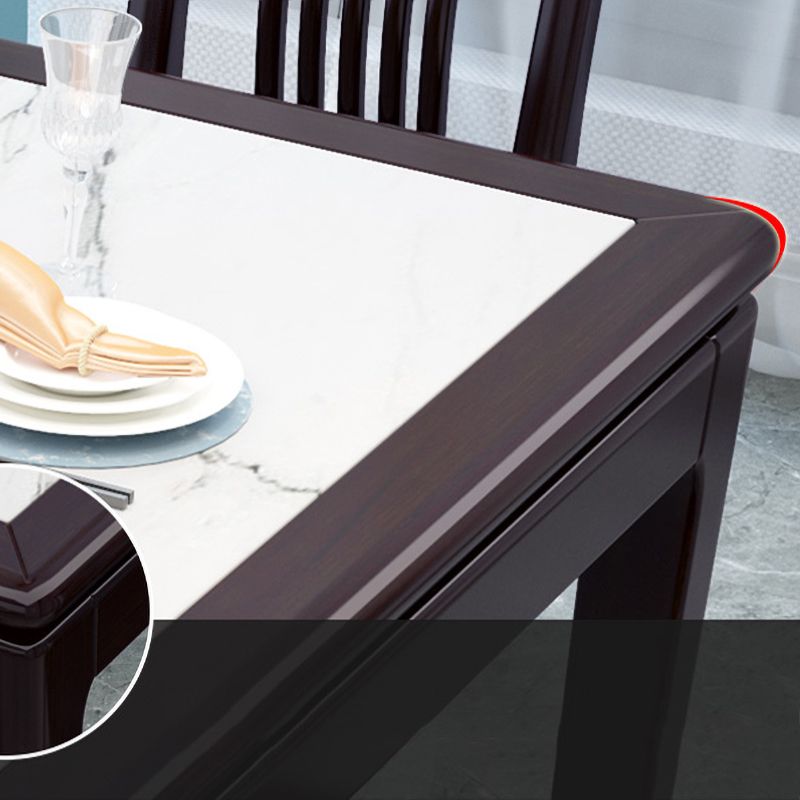 Mid-Century Modern Sintersteintisch mit 4 Beinen, rechteckiger Tisch für Zuhause