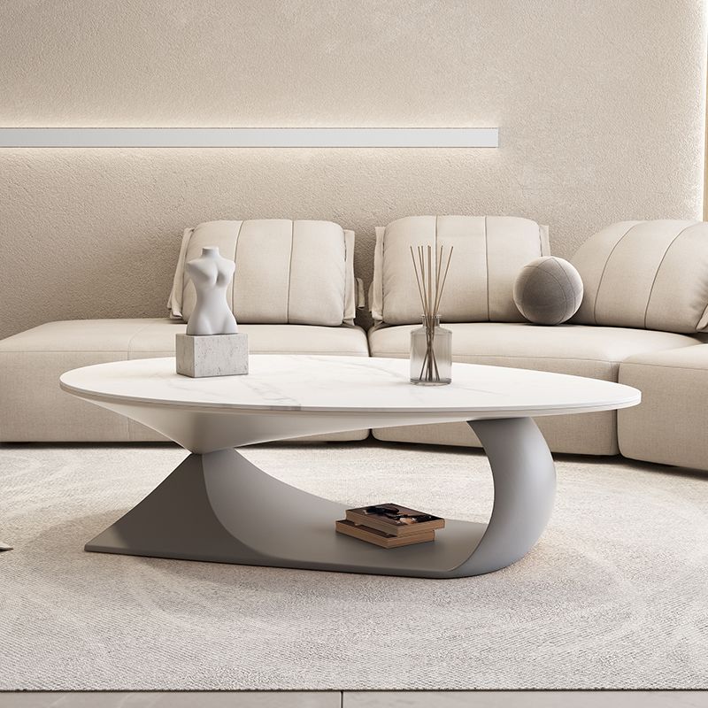 Modern Abstract Coffee Table Slate Geometric Coffee or End Table