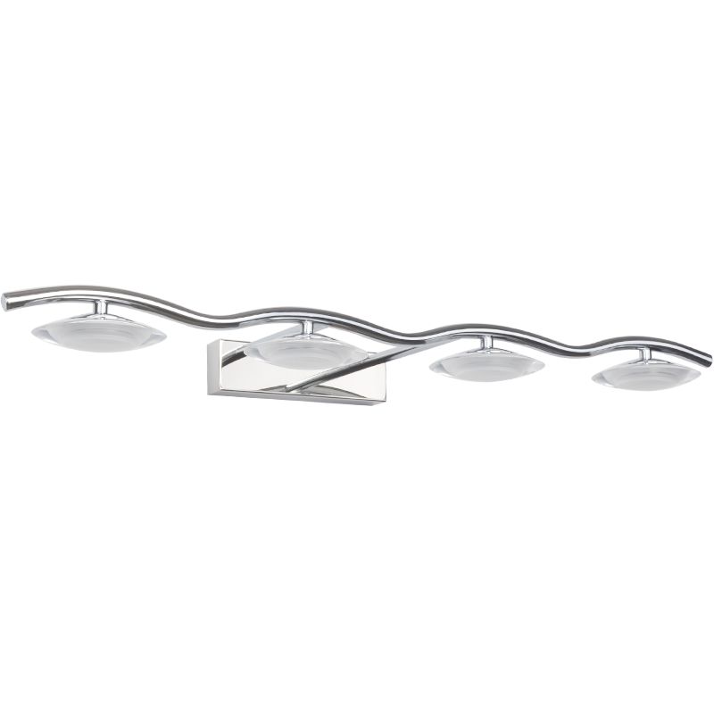 Chrome Wall Lamp Sconce Modern Acrylic Sconce Light Fixture for Bathroom