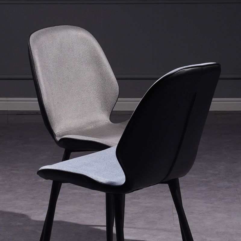 Chaise d'appoint scandinave pour salle de conférence, finition rembourrée mate, chaises de salle à manger Parsons