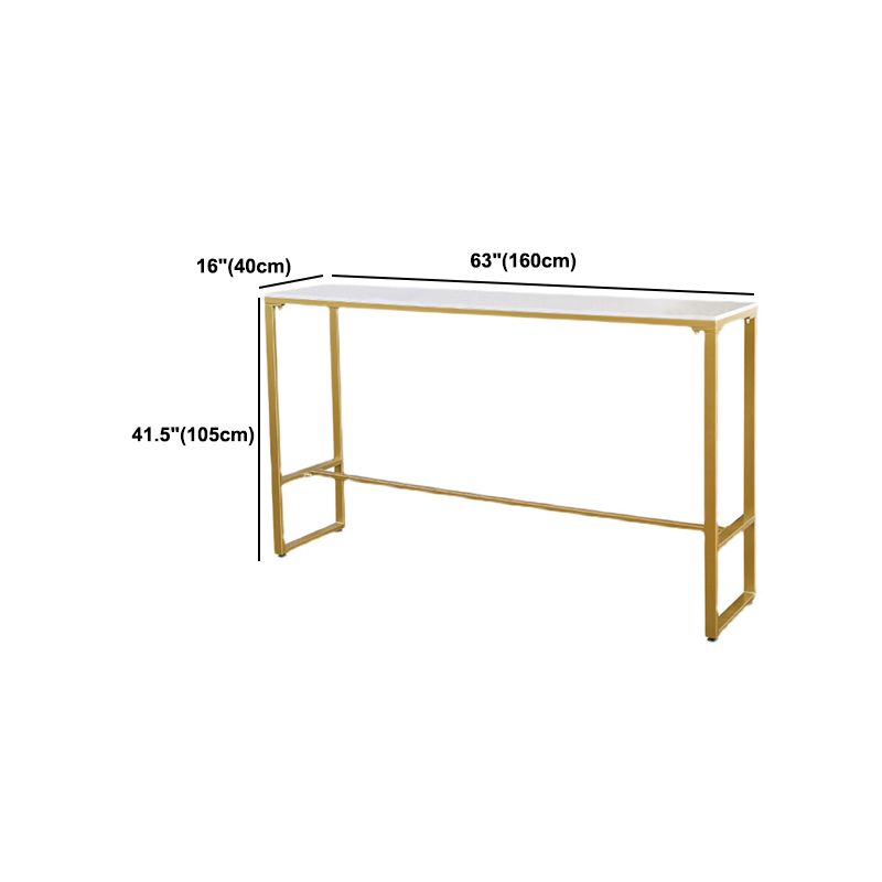 Luxurious Rectangle Bar Table Set 1/4/5/7 Pieces Sintered Stone Counter Table with Stools