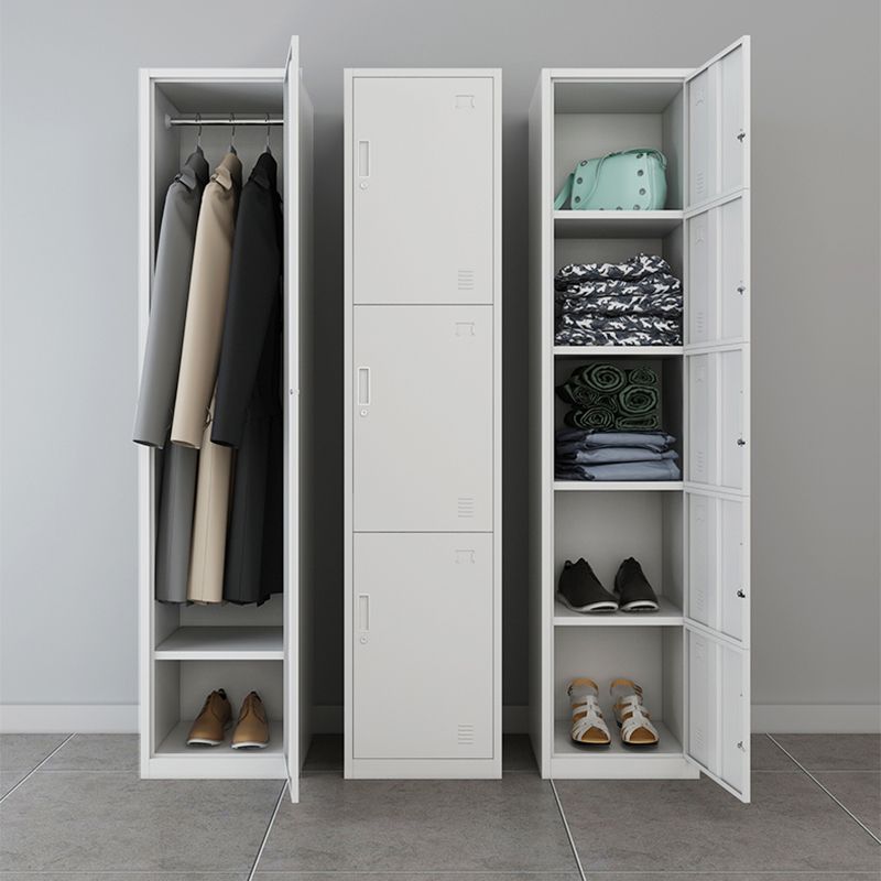 Steel Contemporary Wardrobe Closet Hinged Wardrobe Armoire for Home