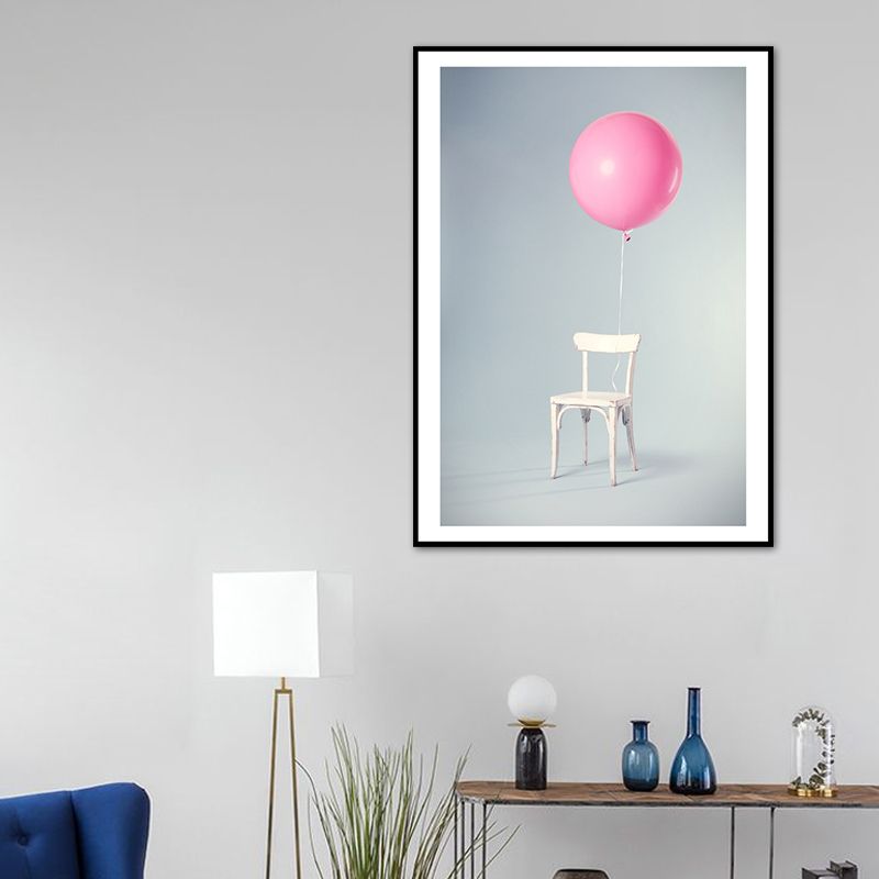 Ballon Canvas Print Nordic esthetiek Stilleven Wall Art Decor in pastelkleur