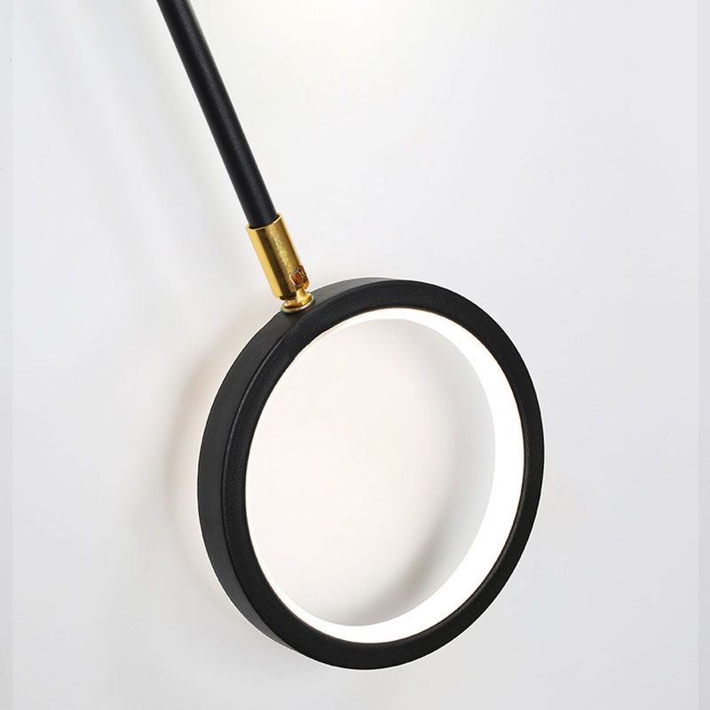 Lámparas de pared de luz de luz de 2 luces de media sombra contemporánea para sala de estar para sala de estar