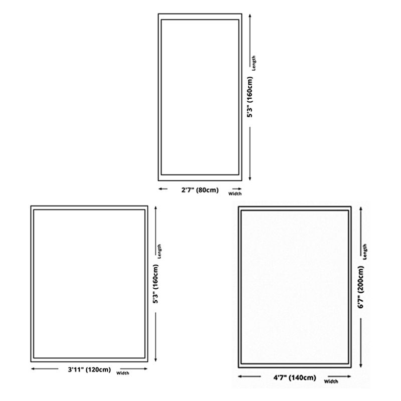 Simple Geometric Area Rug Minimalist Indoor Rug Washable Polyester Carpet with Non-Slip Backing