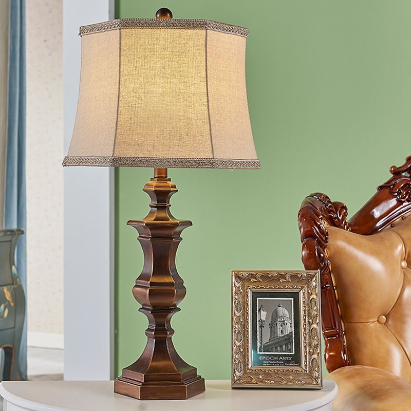 Bronzo Lambo a forma di fiammata in stile Vintage Tessuto a 1 teno da letto Luce